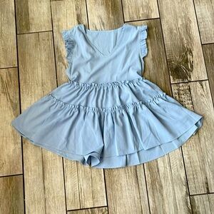 SKUE | Light Blue Ruffled Top | Size small